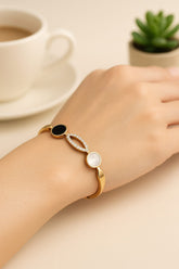 Stainless Steel Kara Bracelet-12 (Black)